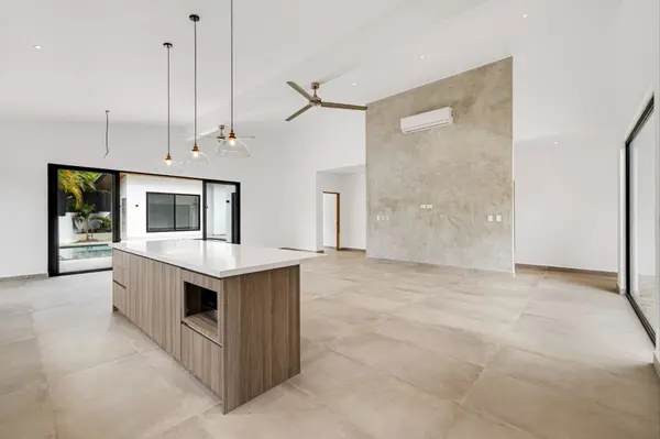 Kitchen Perspective Living Room Beach-Walk 4BD Villa in Playa Grande