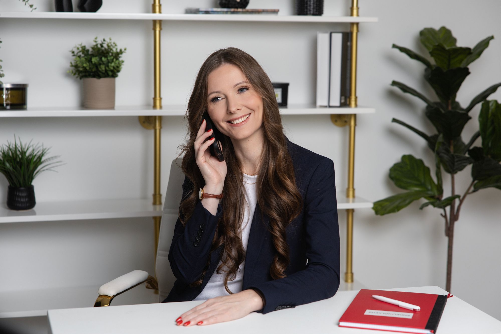 Jessica Thiele guiding a client through selling a home on the phone