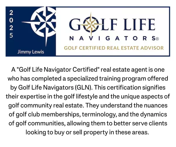 A Golf Life Navigator Certified real estate agent is one who has completed a specialized training program offered by Golf Life Navigators (GLN). This certification signifies their expertise in the