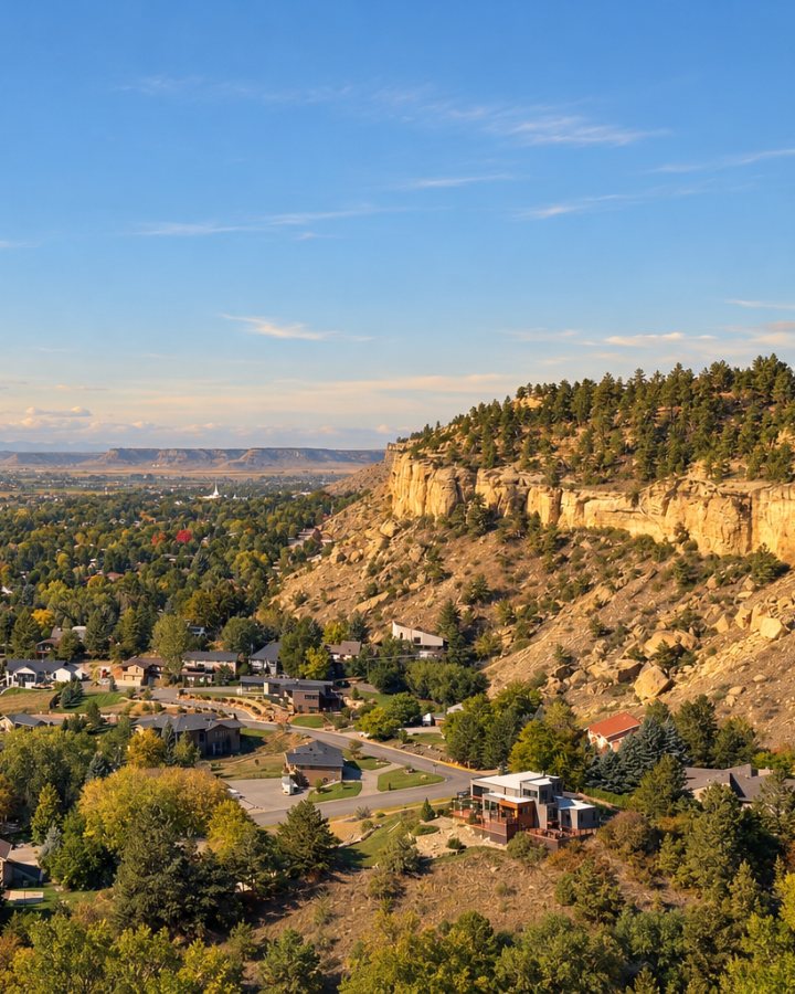 Billings West End homes below the Rimrocks