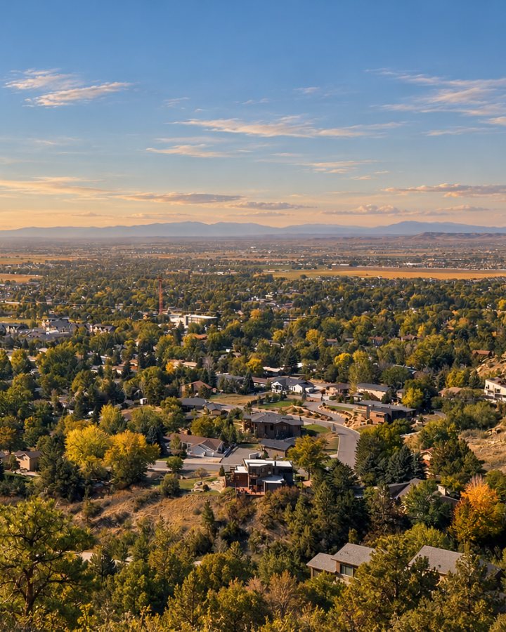 Billings West End neighborhoods seen from Zimmerman Park