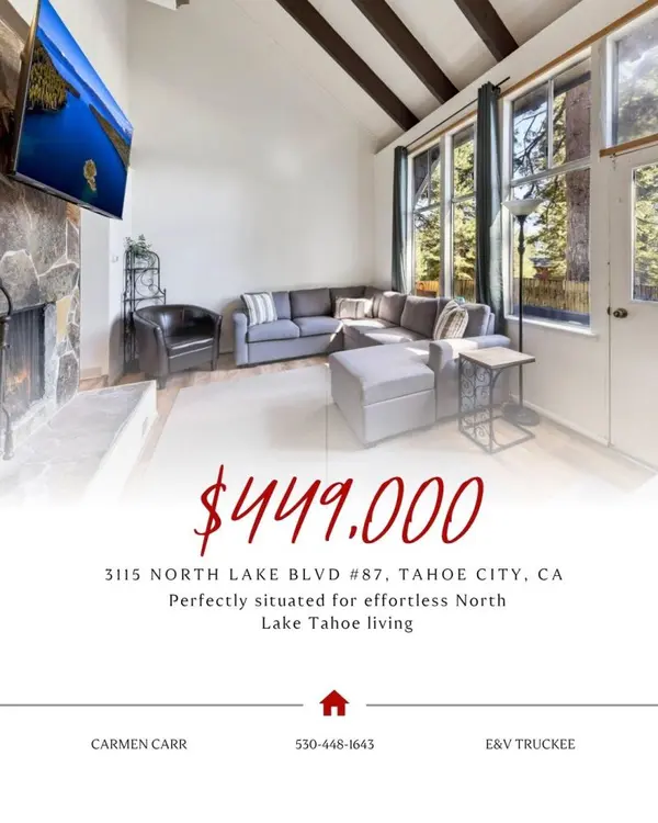 For Sale! Mountain Living Meets Tahoe Convenience