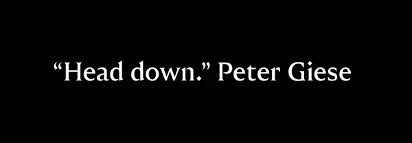 Head Down: The Best Advice I Received This Year
