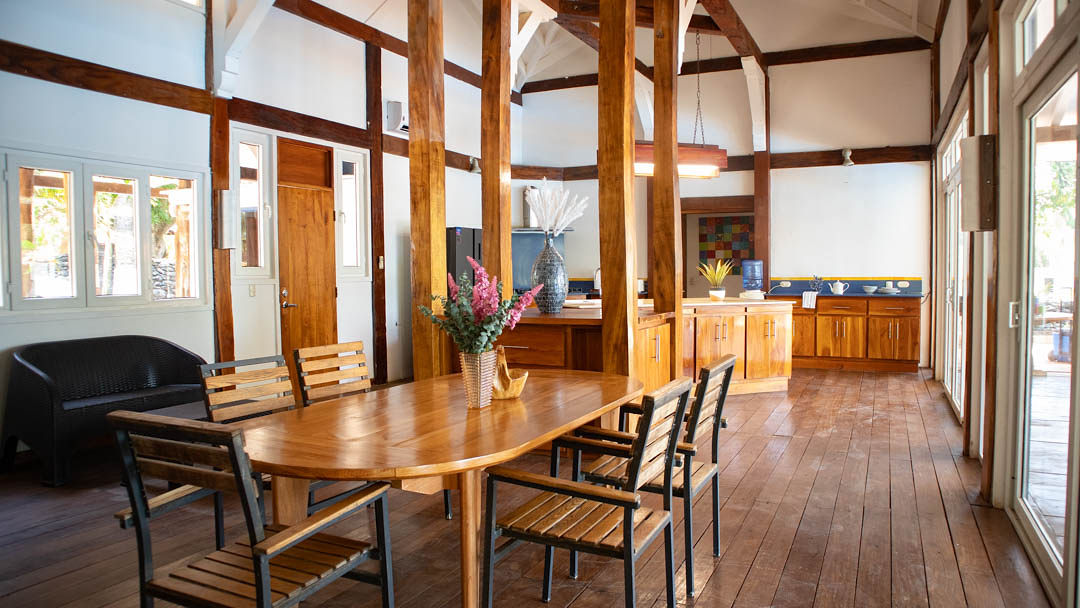 Open Floorpan Dining and Kitchen Main House