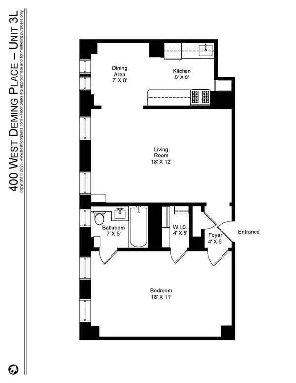 400 W Deming PL #3L, Chicago, IL 60614
