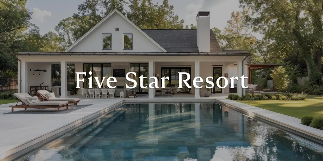 Turn Your Backyard Into A Five Star Resort