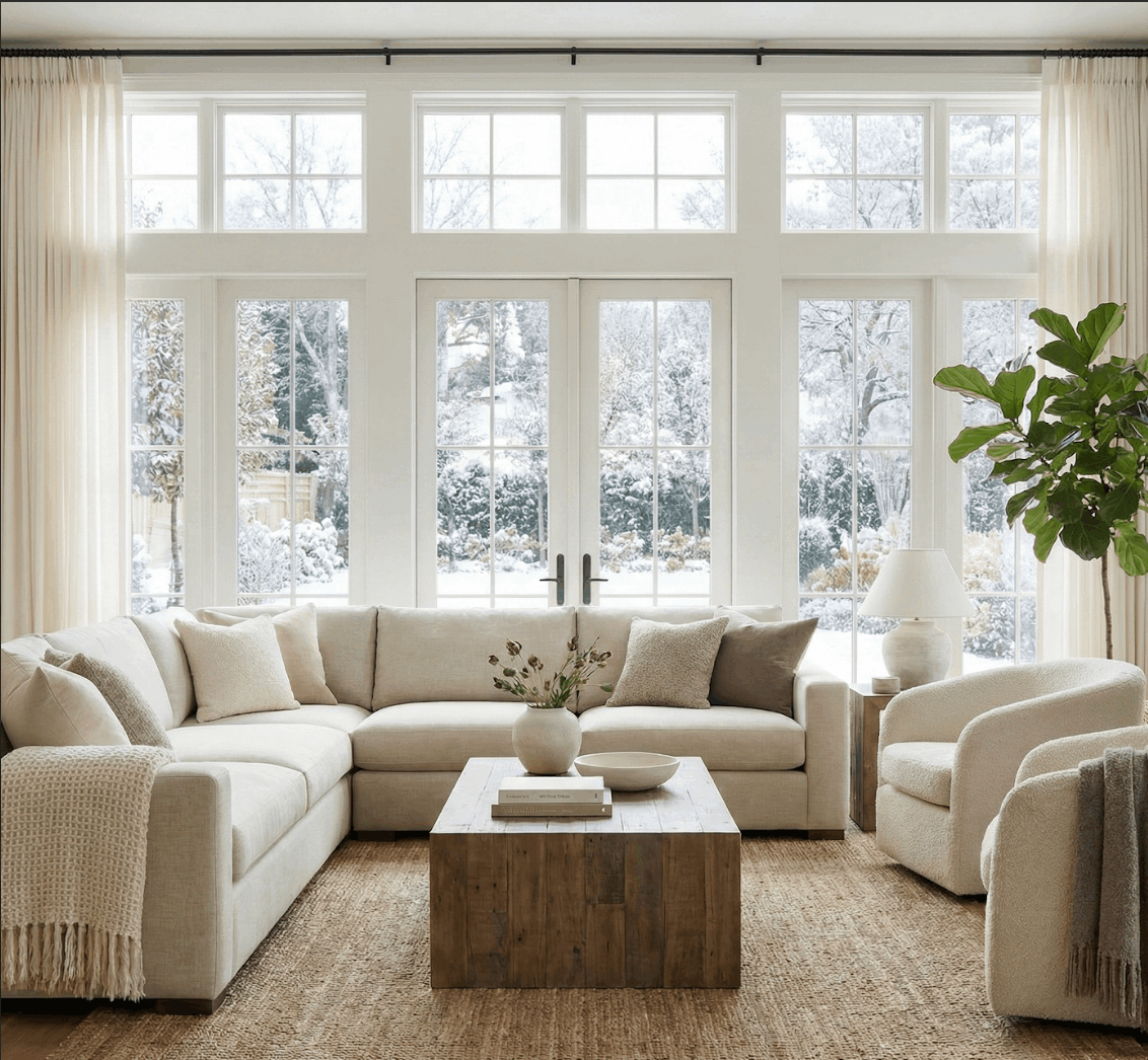 Winter Luxury Living Room Deerfield