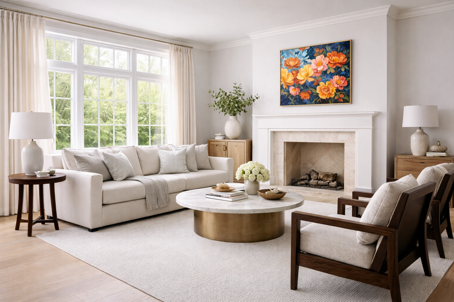 Laurie Field Engel Völkers Highland Park neutral interior paint pre-listing home preparation