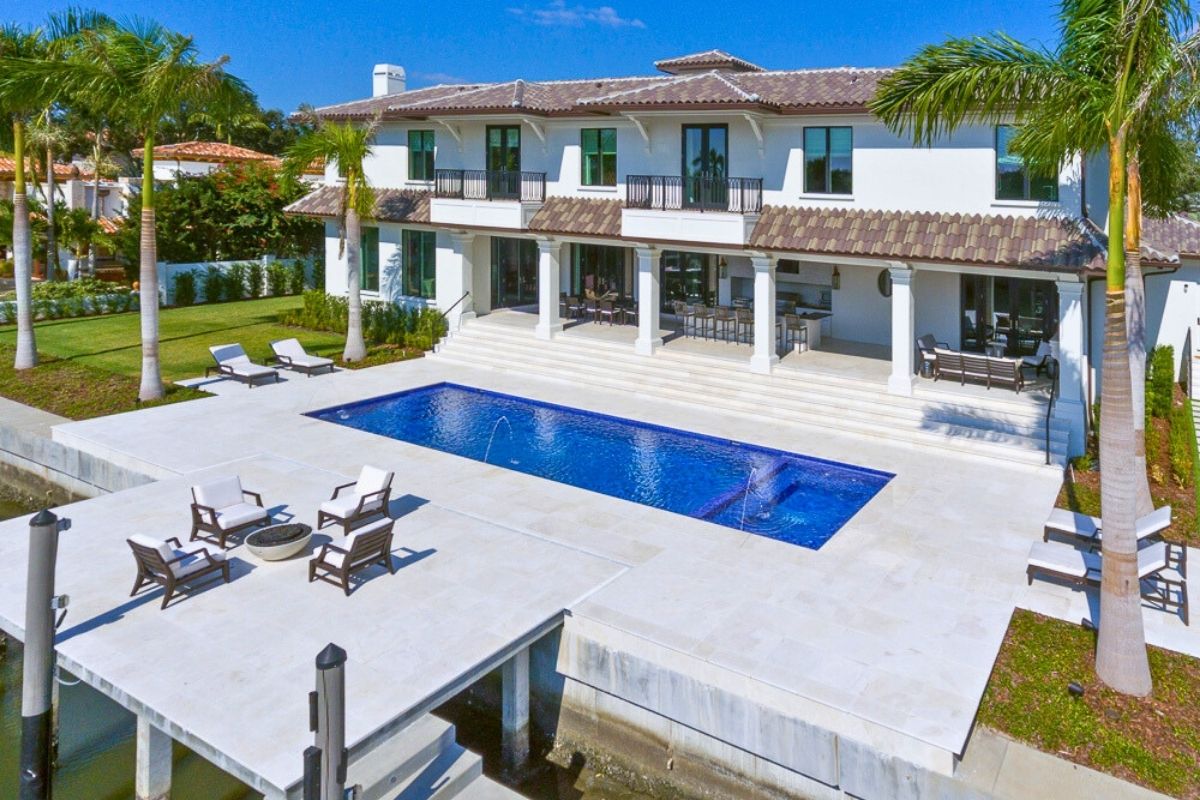 Waterfront estate in Culbreath Isles South Tampa with private dock pool and canal access 2026
