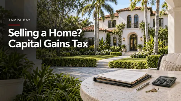 feature image of Capital Gains Tax When Selling a Long-Held Tampa Bay Home: How the $250K/$500K Exclusion Works and What Happens When Your Gain Is Bigger