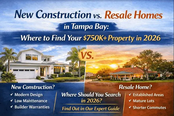 New Construction vs. Resale Homes in Tampa Bay: Where to Find Your $750K+ Property in 2026,Shane Vanderson