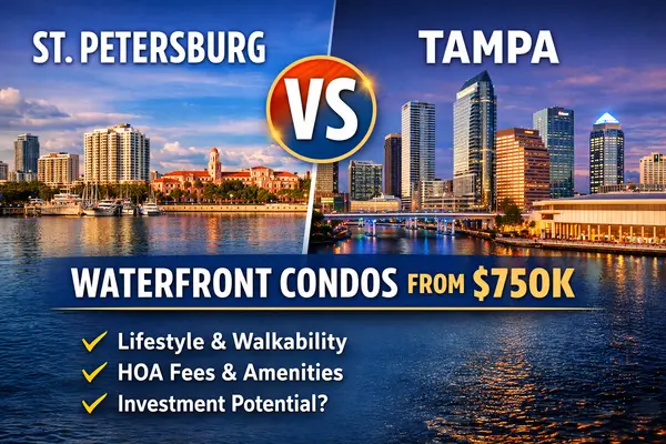 St. Petersburg vs Tampa: Top New Condo Developments for Waterfront Living Starting at $750K,Shane Vanderson