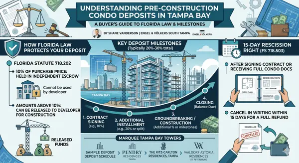 Pre-Construction Condo Deposits in Tampa Bay: What Buyers Should Know Before Signing