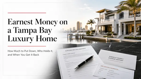 feature image of Earnest Money on a Tampa Bay Home: How Much to Put Down, Who Holds the Deposit, and When You Get It Back