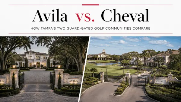 feature image of Avila vs. Cheval: How Tampa's Two Guard-Gated Golf Communities Compare