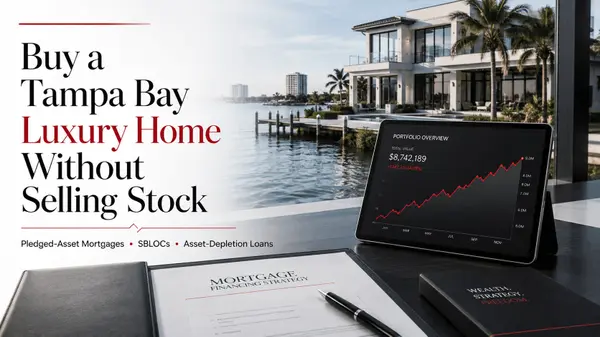 feature image of Buying a Tampa Bay Luxury Home Without Selling Your Stock Portfolio: Pledged-Asset Mortgages, SBLOCs, and Asset-Depletion Loans Compared
