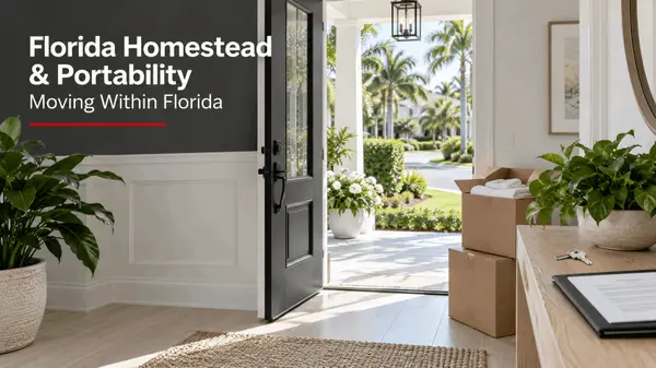 feature image of Florida Homestead Exemption and Save Our Homes Portability, Worked End to End: What Tampa Bay Move-Up and Downsize Owners Need to File by March 1