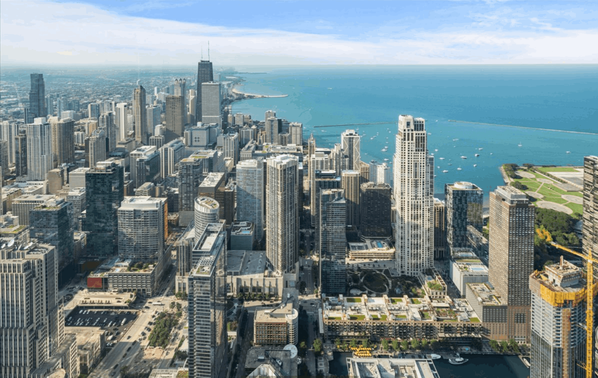 Expansive penthouse living with city and lake views at St. Regis Chicago #9101.