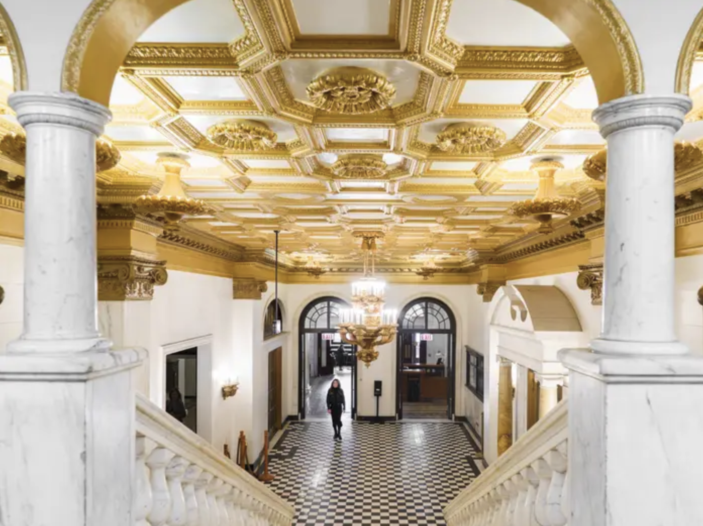 Grand interior details on public display.. Source: Business Insider