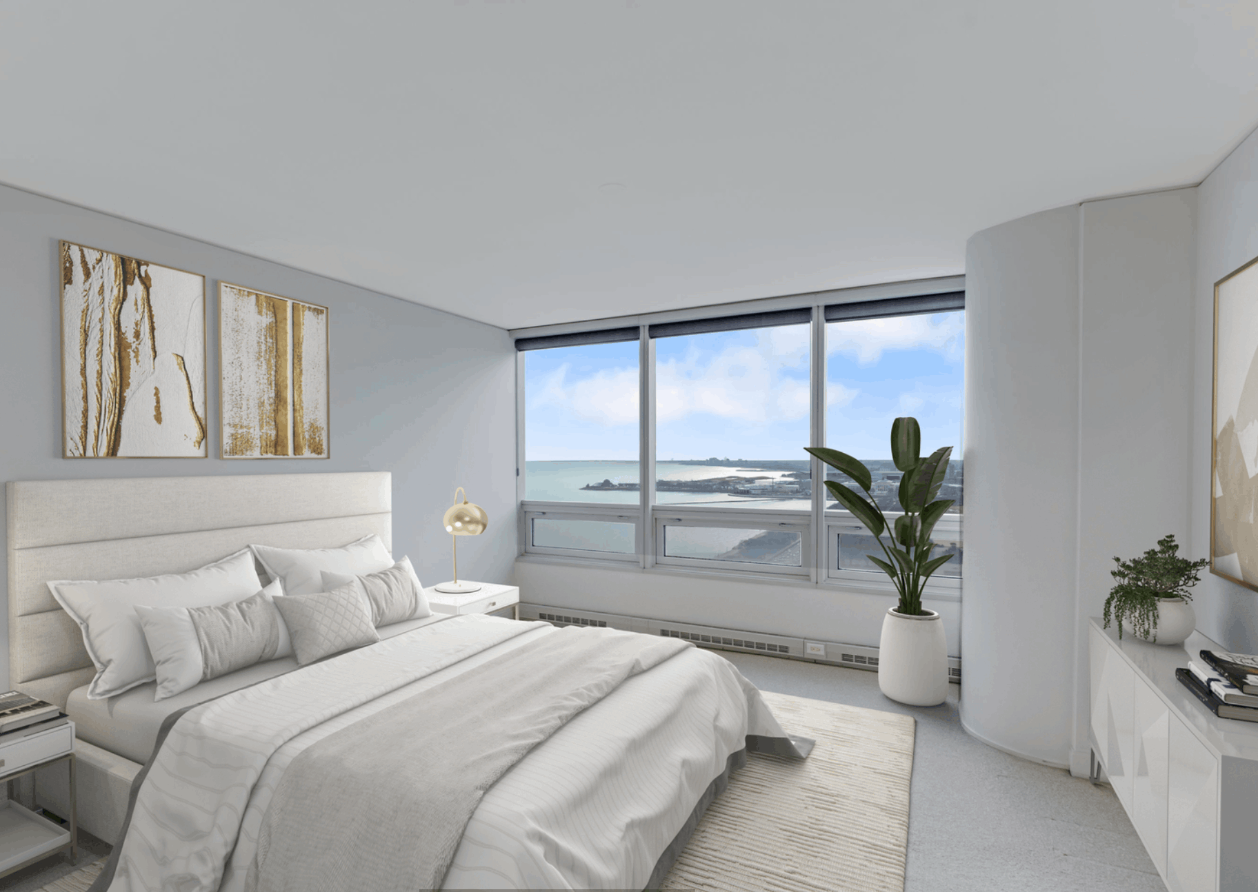 Bedroom views at 340 E. Randolph
