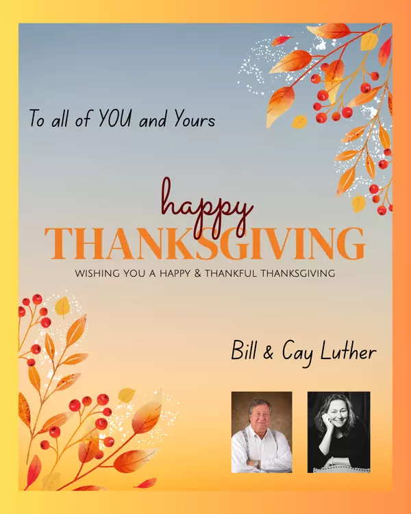 We're so thankful to be surrounded by wonderful friends like you. Happy Thanksgiving!