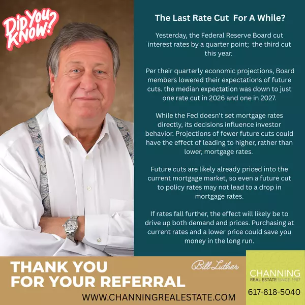 The last Rate Cut For a While?