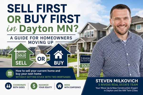 feature image of Sell First or Buy First in Dayton MN? A Guide to Selling and Buying a Home at the SameTime