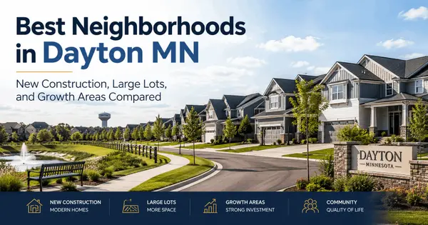 feature image of Best Neighborhoods in Dayton MN: New Construction, Large Lots, and Growth Areas Compared