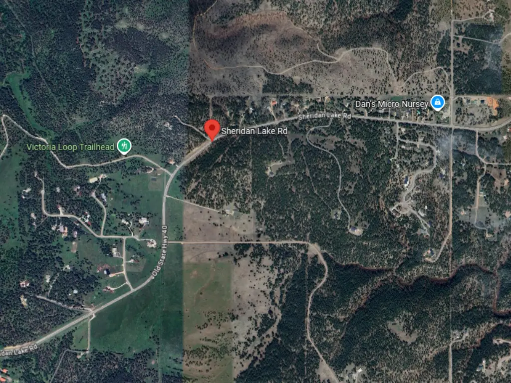 Sheridan Lake Road Area Map