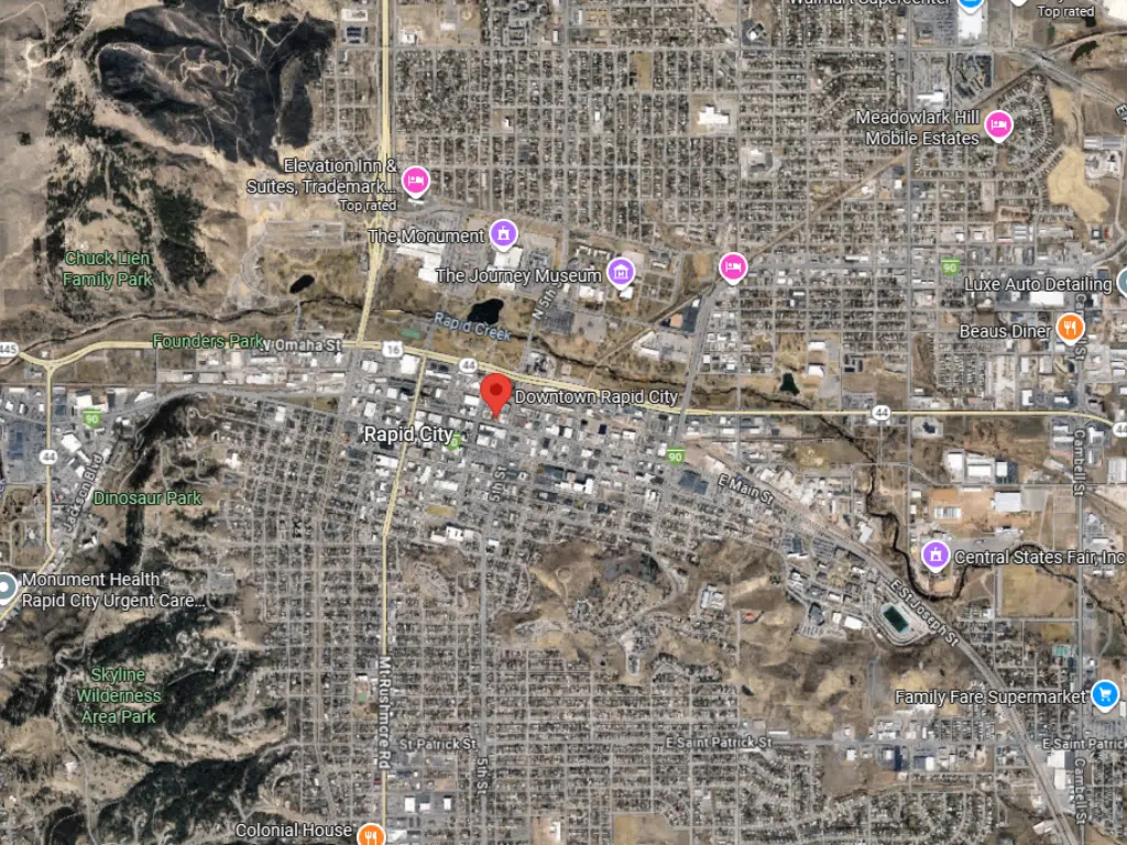 Downtown Rapid City Map