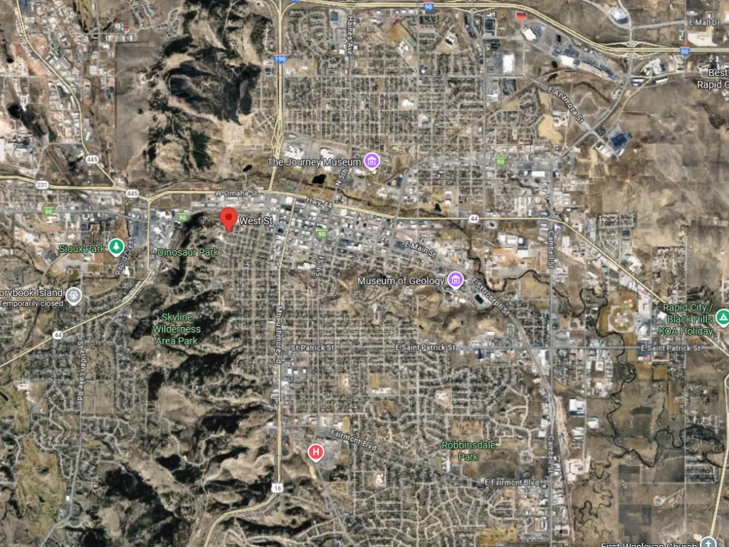West Rapid City Map