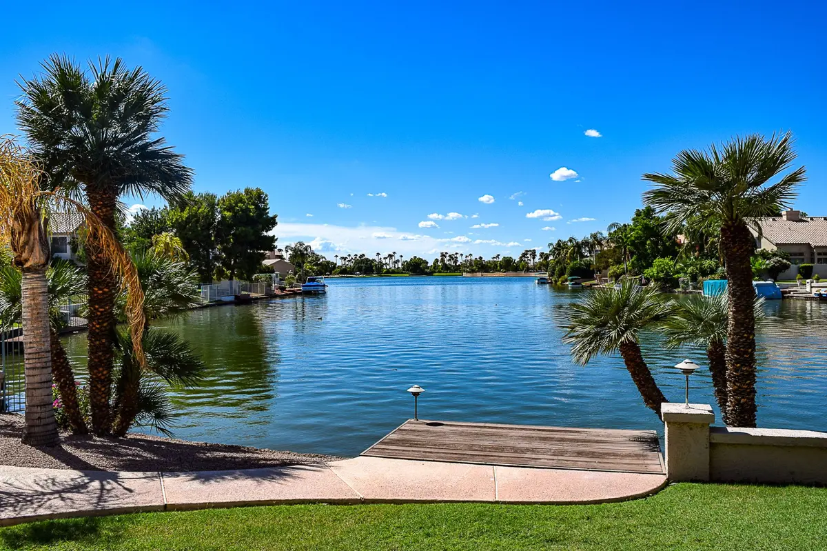 Val Vista Lakes lake view w dock