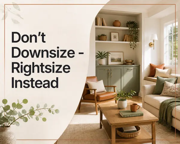Don't Downsize - Rightsize Instead!!