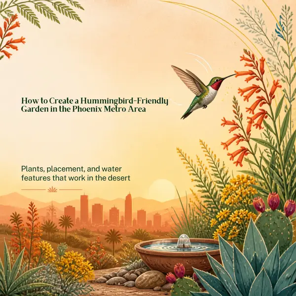 How to Create a Hummingbird-Friendly Backyard in the Phoenix Metro Area