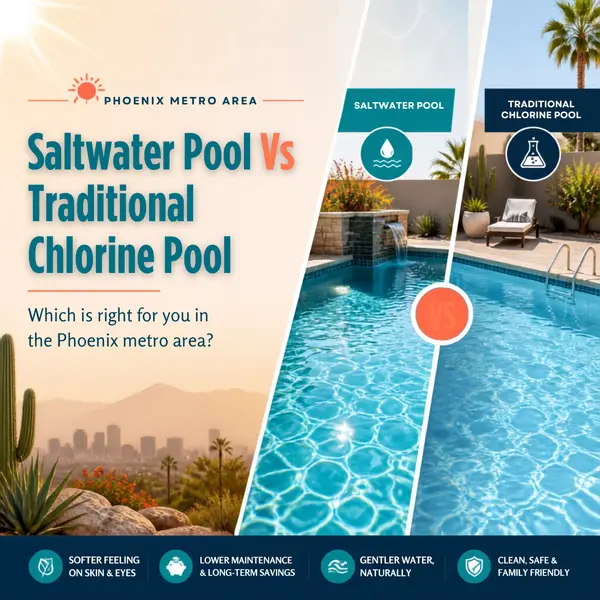 feature image of Saltwater Pool vs. Traditional Chlorine Pool - Which One Should You Choose?