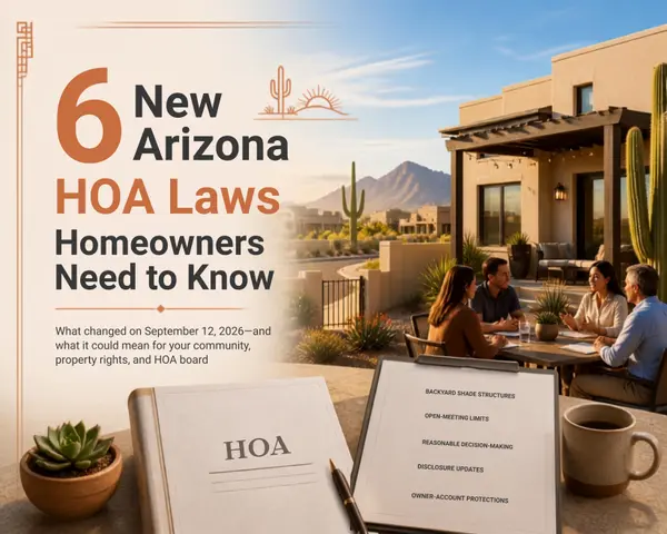 6 New Laws About HOAs in Arizona