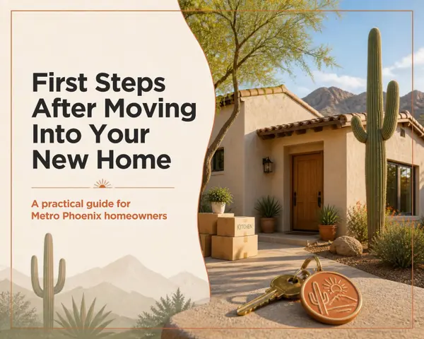 First Steps After Moving Into Your New Phoenix Area Home