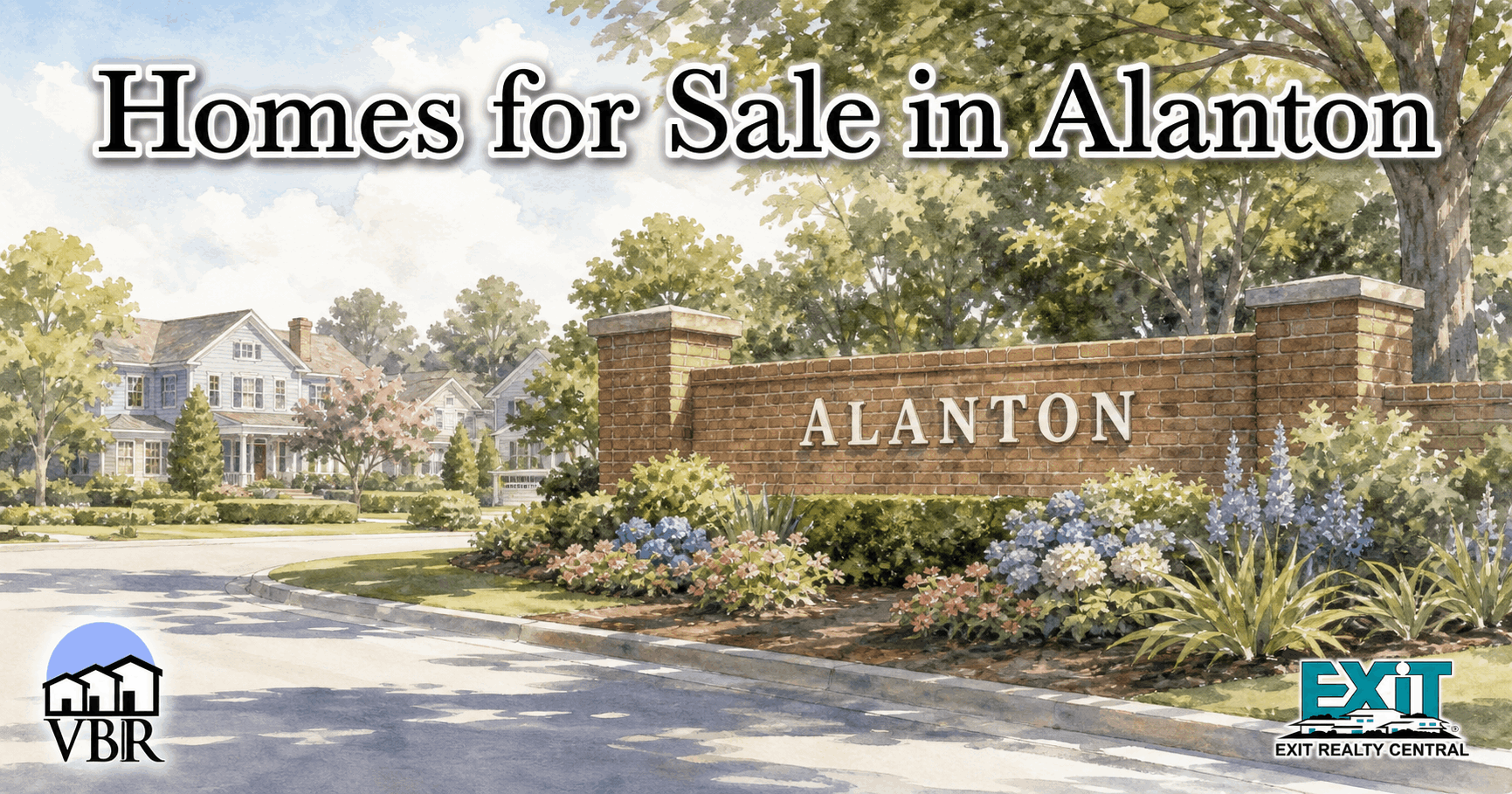 Photo of Alanton neighborhood sign with the words 