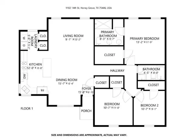 1102 14th Street, Honey Grove, TX 75446
