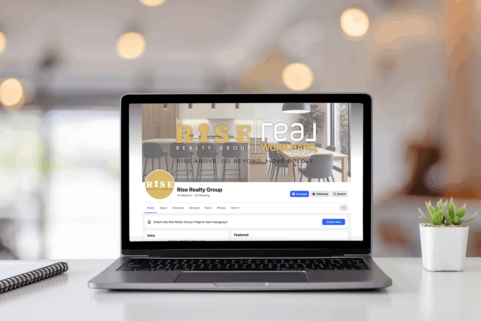 Rise Realty Page Computer