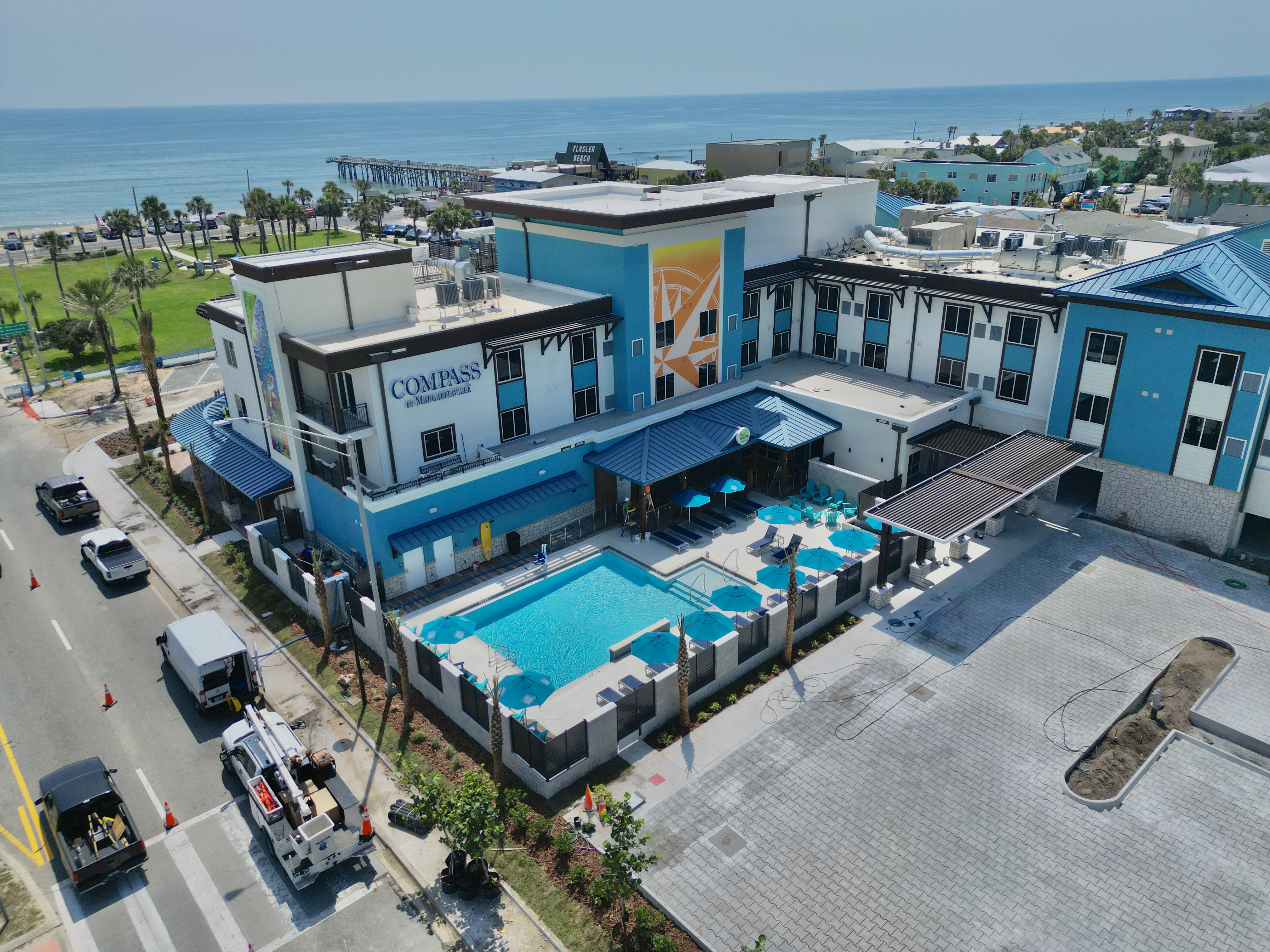 Compass Hotel by Margaritaville on Moody Boulevard in downtown Flagler Beach Florida opened May 2025