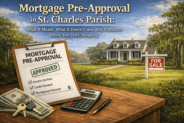 Mortgage Pre-Approval in St. Charles Parish: What It Means, What It Doesn’t, and Why It Matters Before You Start Shopping
