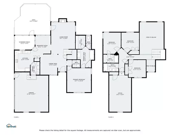 Combined Floorplan with Dimensions