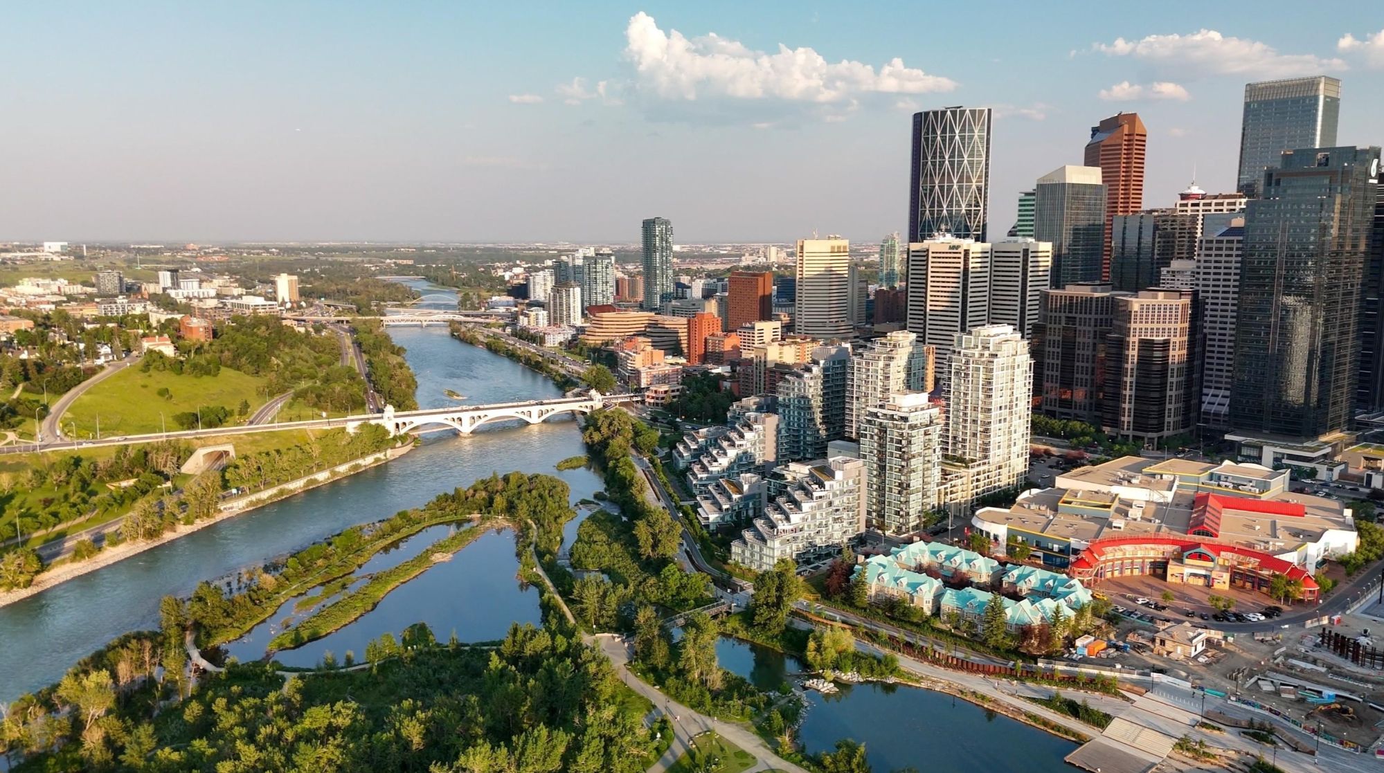 drone shot eau claire