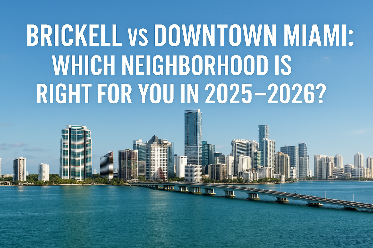 Brickell vs Downtown Miami Which Neighborhood Is Right for You in 2025&ndash;2026