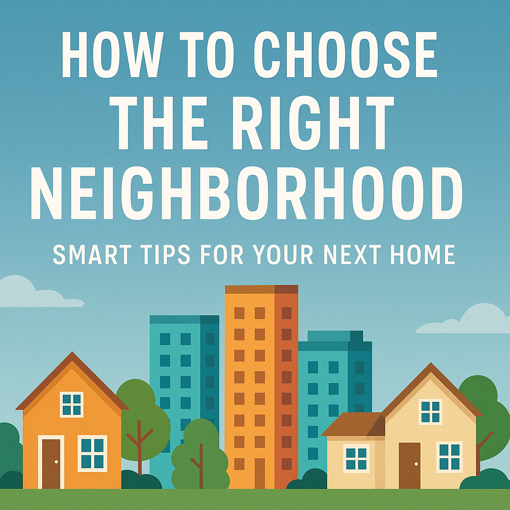 Learn how to choose the right neighborhood by weighing safety, commute, amenities, lifestyle, budget and future prospects &mdash; essential advice before buying or renting a home.
