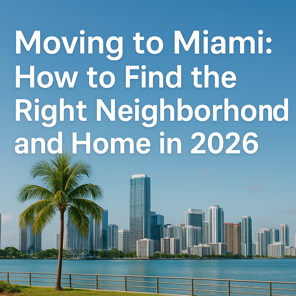 Moving to Miami How to Find the Right Neighborhood and Home in 2026