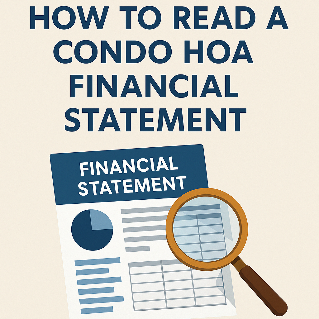 How to Read a Condo HOA Financial Statement &mdash; What Every Buyer or Owner Should Know