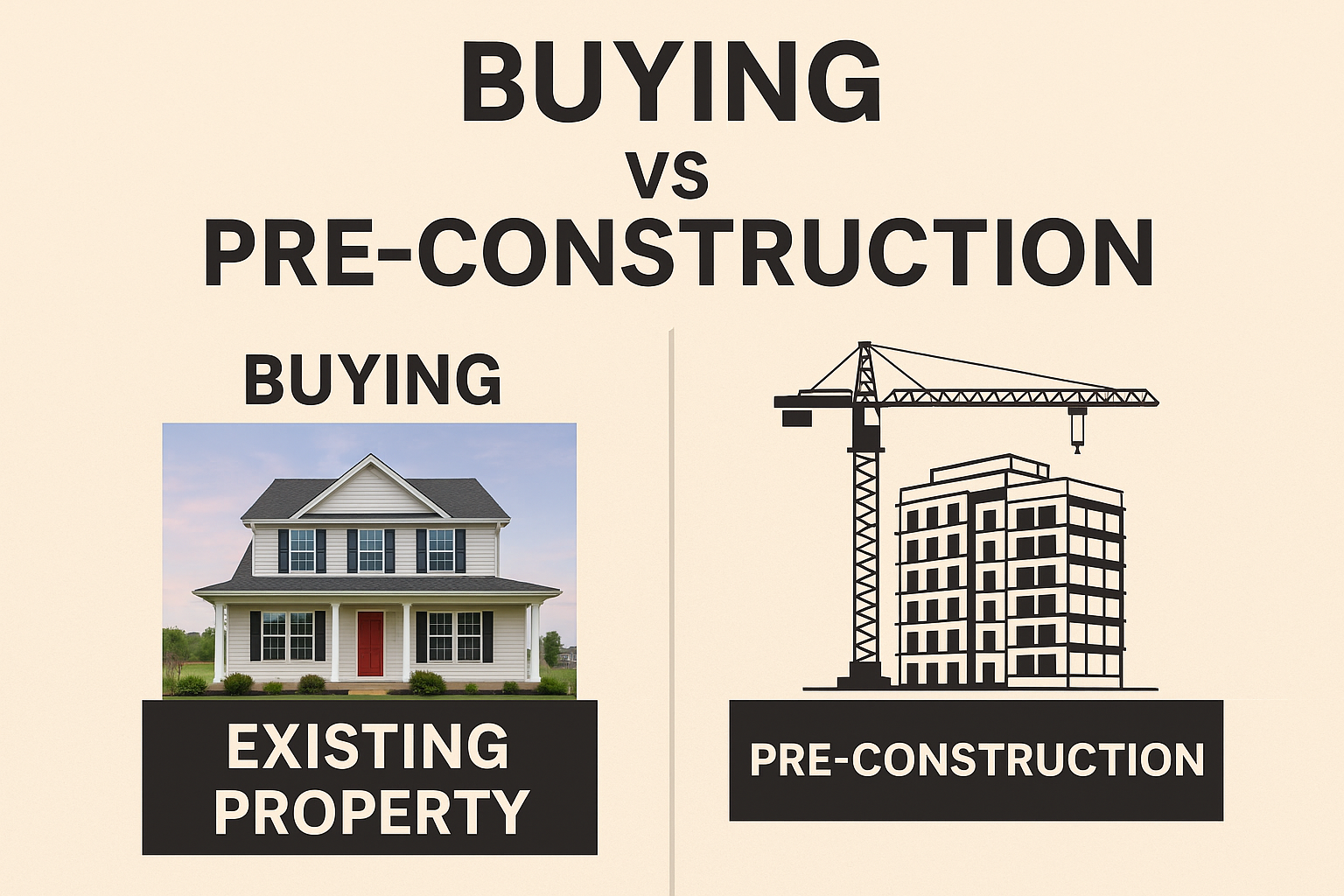 Buying vs Pre‑Construction Real Estate Full Comparison for Smart Homebuyers