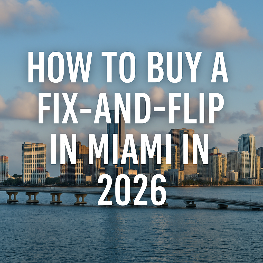 How to Buy a Fix‑and‑Flip in Miami in 2026